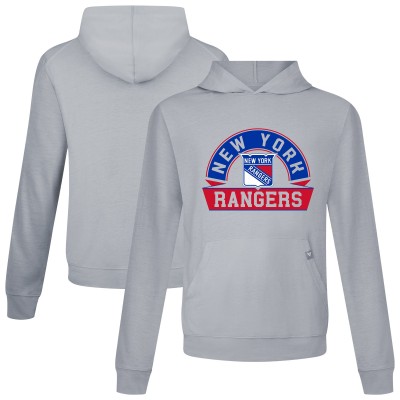 Толстовка New York Rangers Levelwear Gray Relay Banner Arch