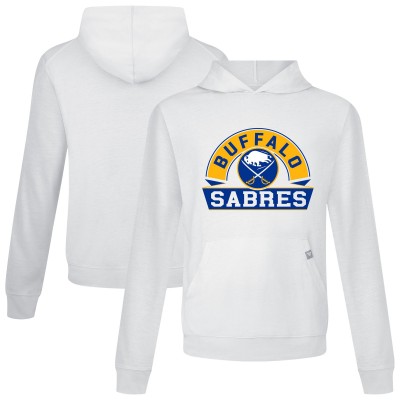 Buffalo Sabres Levelwear White Relay Banner Arch Pullover Hoodie