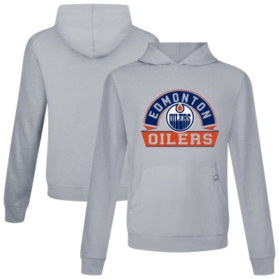 Толстовка Edmonton Oilers Levelwear Gray Relay Banner Arch