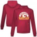 Calgary Flames Levelwear Red Relay Banner Arch Pullover Hoodie
