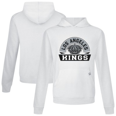 Los Angeles Kings Levelwear White Relay Banner Arch Pullover Hoodie