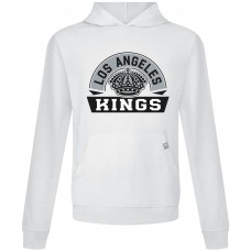 Los Angeles Kings Levelwear White Relay Banner Arch Pullover Hoodie