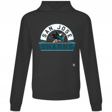 Толстовка San Jose Sharks Levelwear Black Relay Banner Arch Толстовка San Jose Sharks Levelwear Black Relay Banner Arch
