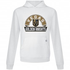 Vegas Golden Knights Levelwear White Relay Banner Arch Pullover Hoodie