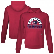 Columbus Blue Jackets Levelwear Red Relay Banner Arch Pullover Hoodie