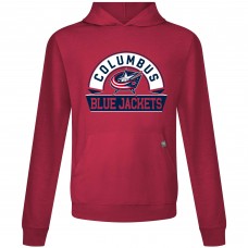 Columbus Blue Jackets Levelwear Red Relay Banner Arch Pullover Hoodie