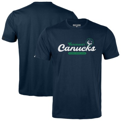 Подростковая Vancouver Canucks Levelwear Navy Little Richmond Monument T-Shirt