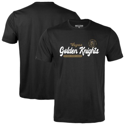 Подростковая Vegas Golden Knights Levelwear Black Little Richmond Monument T-Shirt
