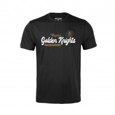 Подростковая Vegas Golden Knights Levelwear Black Little Richmond Monument T-Shirt