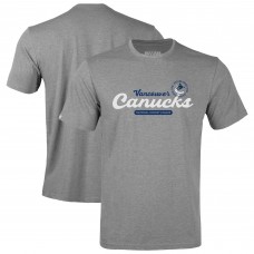 Подростковая Vancouver Canucks Levelwear Gray Little Richmond Monument T-Shirt