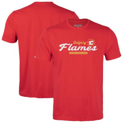 Подростковая Calgary Flames Levelwear Red Little Richmond Monument T-Shirt