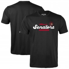 Подростковая Ottawa Senators Levelwear Black Little Richmond Monument T-Shirt