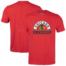 Футболка Chicago Blackhawks Levelwear Red Little Richmond Banner Arch