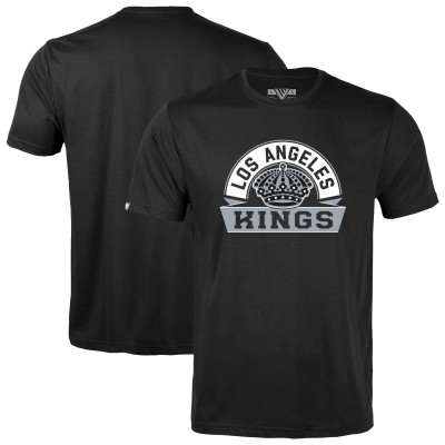 Подростковая Los Angeles Kings Levelwear Black Little Richmond Banner Arch T-Shirt