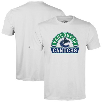 Подростковая Vancouver Canucks Levelwear White Little Richmond Banner Arch T-Shirt