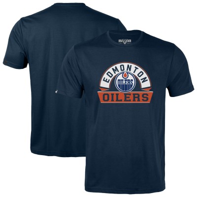 Футболка Подростковая Edmonton Oilers Levelwear Navy Little Richmond Banner Arch