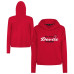 Женская толстовка New Jersey Devils Levelwear Red Sweet Monument Tri-Blend Cropped
