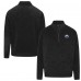 Edmonton Oilers Levelwear Black Camden Quarter-Zip Pullover