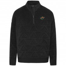 Minnesota Wild Levelwear Black Camden Quarter-Zip Pullover