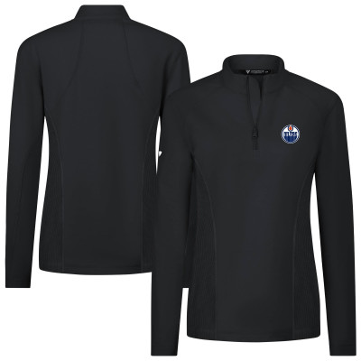 Женская пуловер Edmonton Oilers Levelwear Black Upright