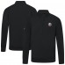 New York Islanders Levelwear Black Upright Tri-Blend Quarter-Zip Pullover