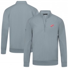 Detroit Red Wings Levelwear Gray Upright Tri-Blend Quarter-Zip Pullover Detroit Red Wings Levelwear Gray Upright Tri-Blend Quarter-Zip Pullover