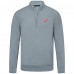 Detroit Red Wings Levelwear Gray Upright Tri-Blend Quarter-Zip Pullover