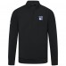 New York Rangers Levelwear Black Upright Tri-Blend Quarter-Zip Pullover