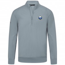 Buffalo Sabres Levelwear Gray Upright Tri-Blend Quarter-Zip Pullover