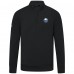 Buffalo Sabres Levelwear Black Upright Tri-Blend Quarter-Zip Pullover