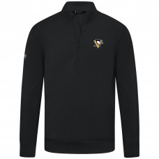 Pittsburgh Penguins Levelwear Black Upright Tri-Blend Quarter-Zip Pullover Pittsburgh Penguins Levelwear Black Upright Tri-Blend Quarter-Zip Pullover