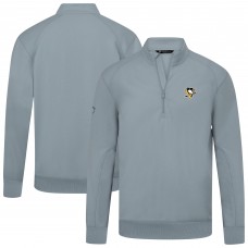 Pittsburgh Penguins Levelwear Gray Upright Tri-Blend Quarter-Zip Pullover Pittsburgh Penguins Levelwear Gray Upright Tri-Blend Quarter-Zip Pullover