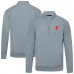 Calgary Flames Levelwear Gray Upright Tri-Blend Quarter-Zip Pullover
