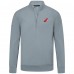 New Jersey Devils Levelwear Gray Upright Tri-Blend Quarter-Zip Pullover