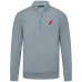 New Jersey Devils Levelwear Gray Upright Tri-Blend Quarter-Zip Pullover