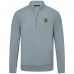 Boston Bruins Levelwear Gray Upright Tri-Blend Quarter-Zip Pullover