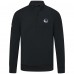 Vancouver Canucks Levelwear Black Upright Tri-Blend Quarter-Zip Pullover