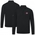 Montreal Canadiens Levelwear Black Upright Tri-Blend Quarter-Zip Pullover