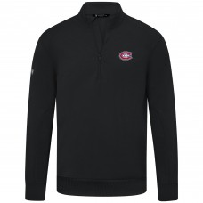 Montreal Canadiens Levelwear Black Upright Tri-Blend Quarter-Zip Pullover Montreal Canadiens Levelwear Black Upright Tri-Blend Quarter-Zip Pullover