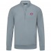 Montreal Canadiens Levelwear Gray Upright Tri-Blend Quarter-Zip Pullover