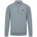 Montreal Canadiens Levelwear Gray Upright Tri-Blend Quarter-Zip Pullover