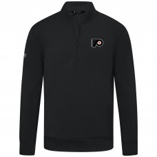 Philadelphia Flyers Levelwear Black Upright Tri-Blend Quarter-Zip Pullover Philadelphia Flyers Levelwear Black Upright Tri-Blend Quarter-Zip Pullover