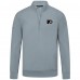 Philadelphia Flyers Levelwear Gray Upright Tri-Blend Quarter-Zip Pullover