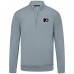 Philadelphia Flyers Levelwear Gray Upright Tri-Blend Quarter-Zip Pullover