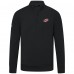 Carolina Hurricanes Levelwear Black Upright Tri-Blend Quarter-Zip Pullover