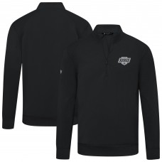 Los Angeles Kings Levelwear Black Upright Tri-Blend Quarter-Zip Pullover
