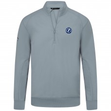 Tampa Bay Lightning Levelwear Gray Upright Tri-Blend Quarter-Zip Pullover