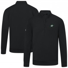Dallas Stars Levelwear Black Upright Tri-Blend Quarter-Zip Pullover