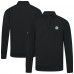 Winnipeg Jets Levelwear Black Upright Tri-Blend Quarter-Zip Pullover