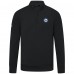Winnipeg Jets Levelwear Black Upright Tri-Blend Quarter-Zip Pullover